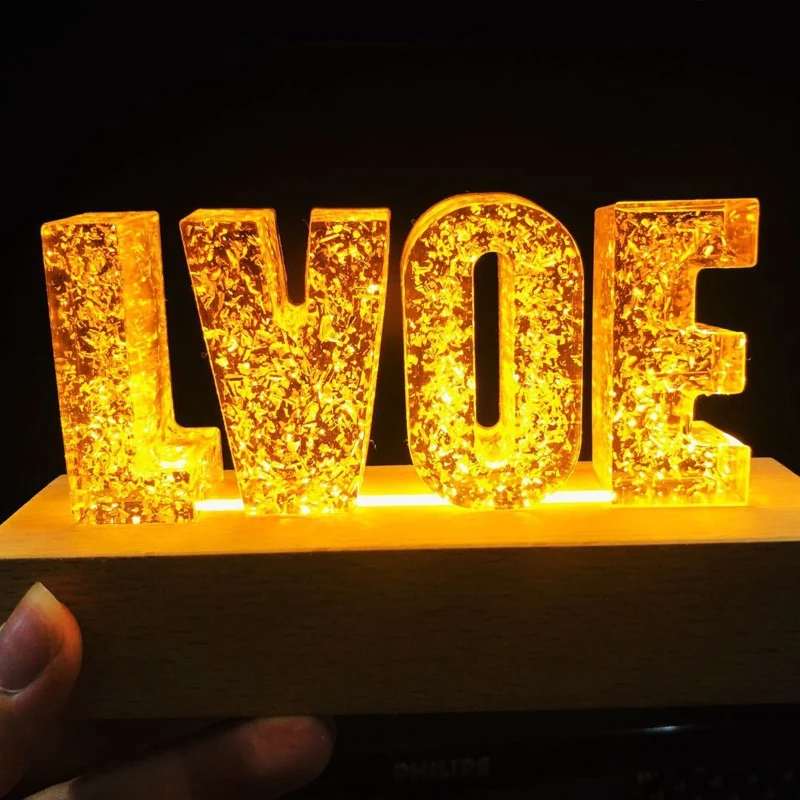 

Alphabet Crystal Epoxy Resin Mold English Letters Number Pendant Casting Silicone Mould DIY Crafts Jewelry Making Tools