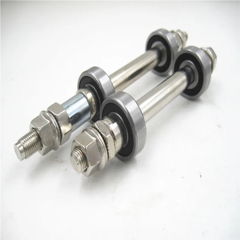 

New Promotional Bicycle Accessories Hub Shaft Mountain Bike Paired Bearings Solid Shaft Front and Rear Axle Riding Equipment Pal