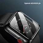 Мягкое стекло для Apple Watch 5, 4, 3, Se, 6, iWatch 38 мм, 42 мм, 9D HD, Защитная пленка для экрана Apple watch 40 мм, 44 мм