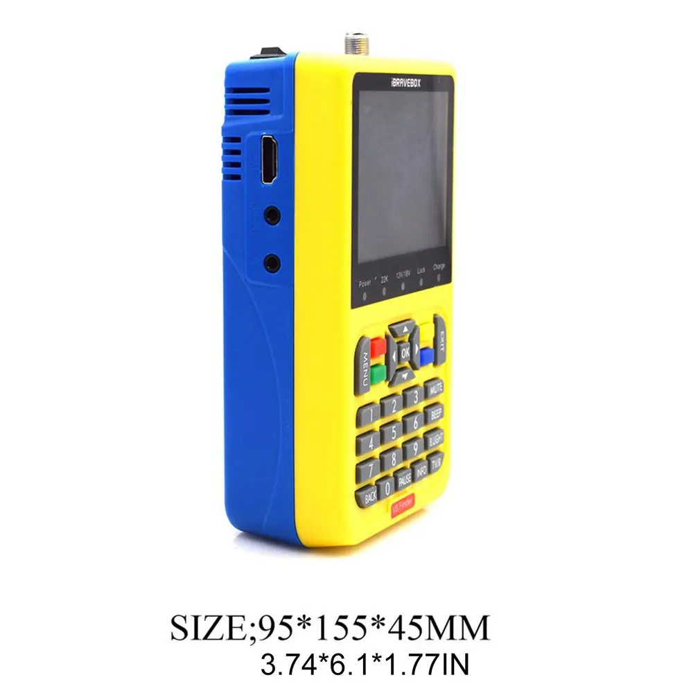 

Freesat Satfinder DVB-S2 / S FTA Digital Satellite Finder MPEG-2 V8 Finder DVB Compatible LCD Screen Digital Satellite Meter