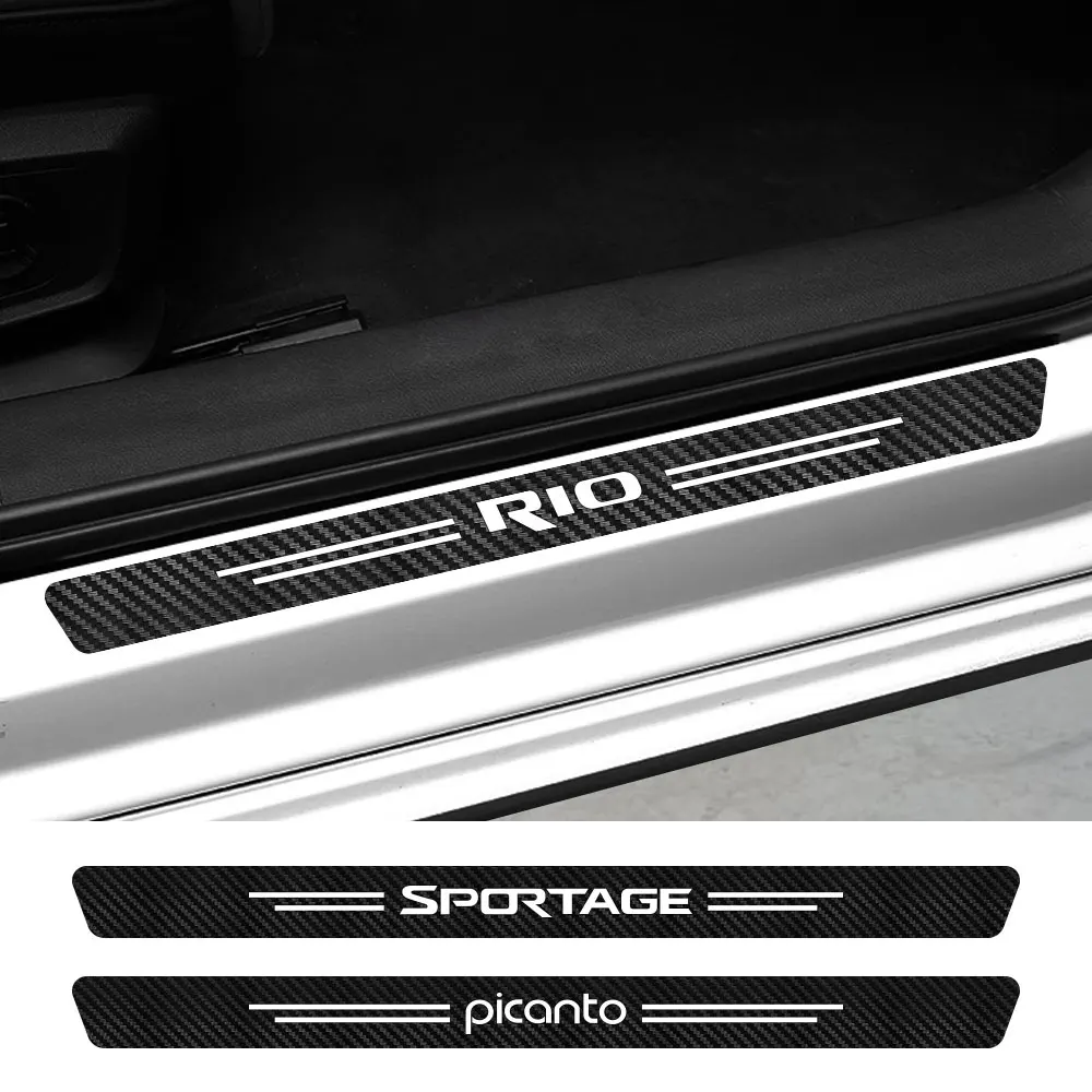 Автомобиль наклейка для порога Kia CARENS CARNIVAL CERATO K5 MOHAVE NIRO PICANTO RIO SEDONA SELTOS SPORTAGE STINGER VENGA