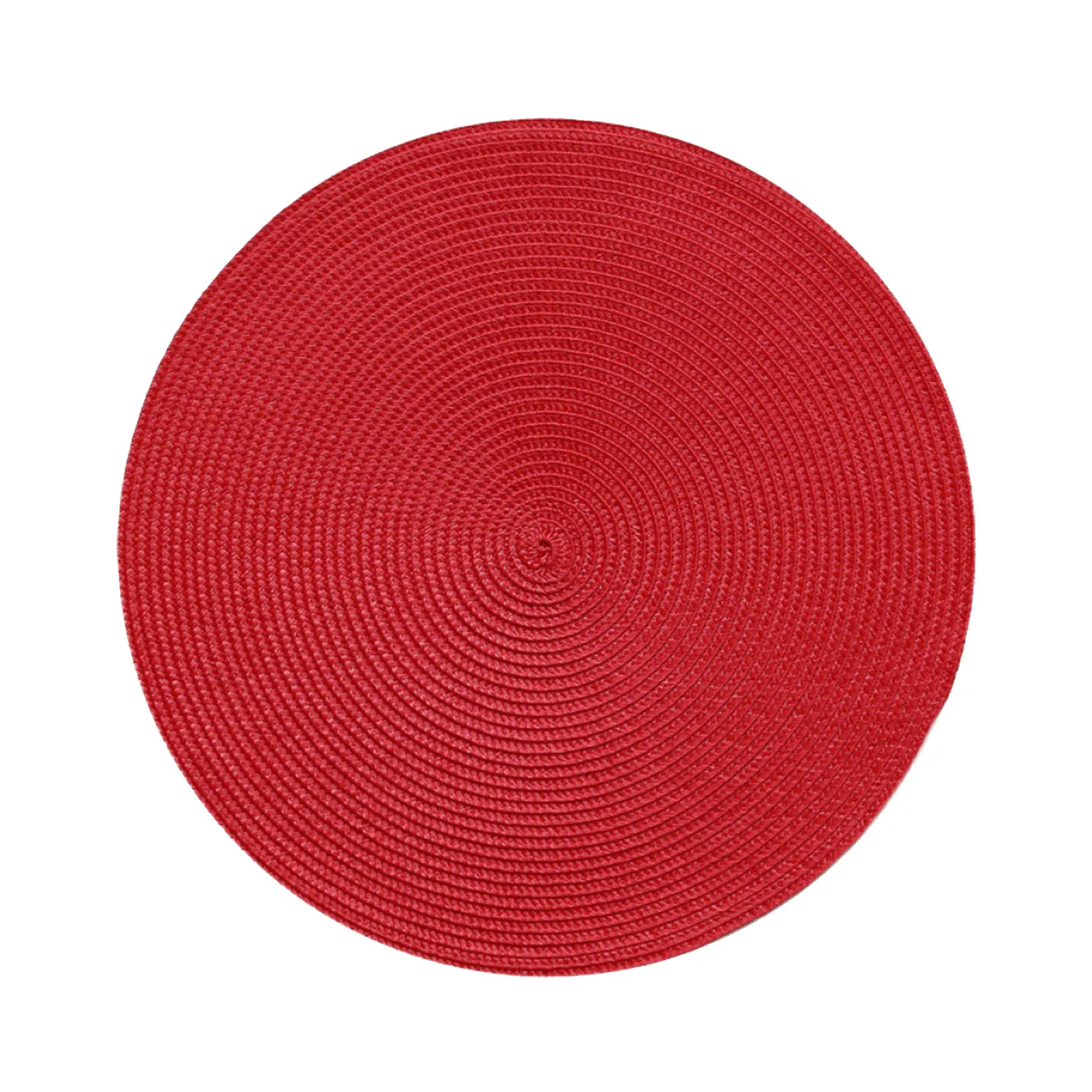 

Table Decor Dinning Room Home Kitchen Heat Insulation Woven Placemat DIY Craft Coffee Party Accessories Round Shape Portable