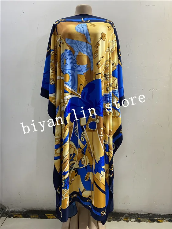 Женское платье с принтом Базина длинное оверсайз цветным рисунком обхват груди