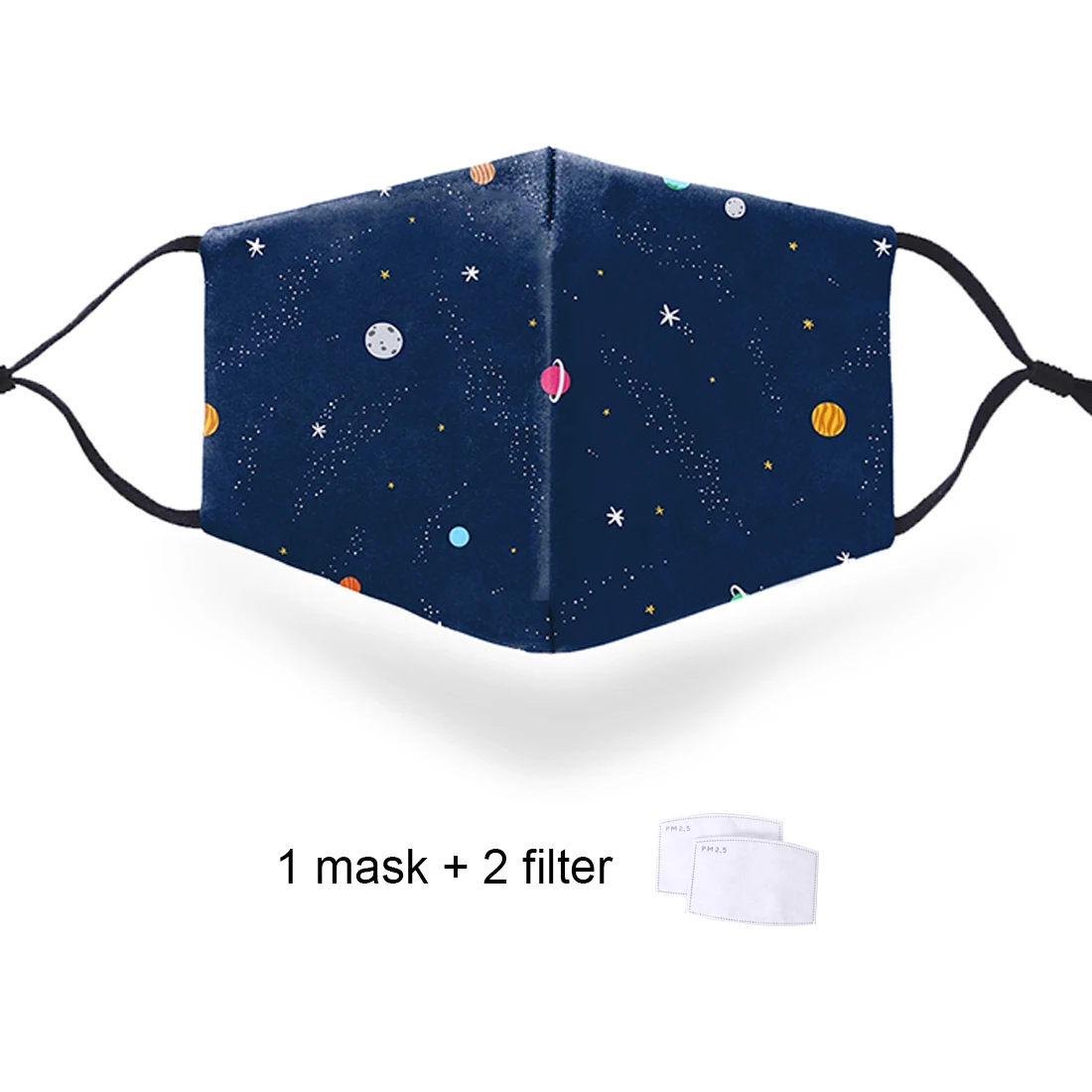 

Unisex Funny 3D Stars Print Anti Dust Masks Protective Replaceable PM2.5 Filter Masks Fashion Reusable Dustproof Mouth Muffles