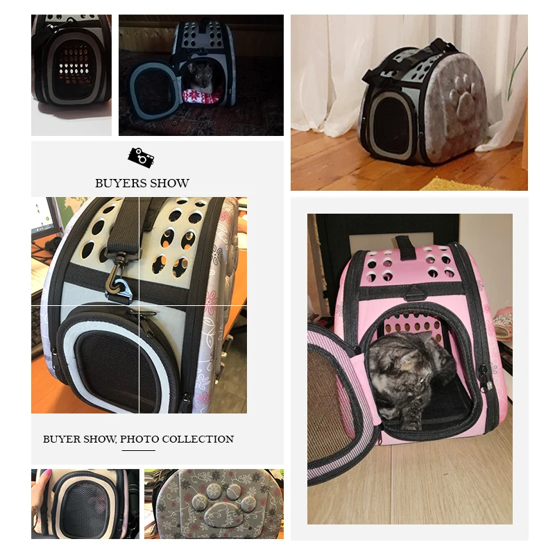 

EVA Pet Carrier Dogs Cat Folding Cage Collapsible Crate Handbag Carrying Bags Pets Supplies Transport Chien Puppy Accessories