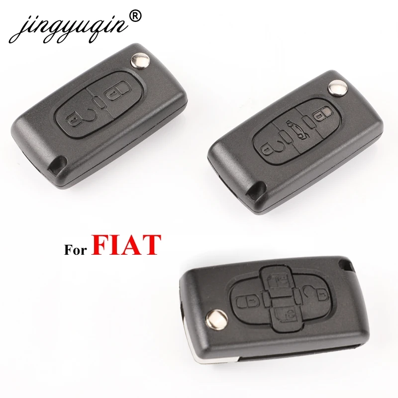 Ключ jingyuqin автомобилей Fob Shell 2/3/4 Кнопки для Fiat Scudo Ulysse Fit Lancia Phedra HU83 / ВК2 лезвию Ce0523