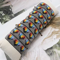zhongvi miyuki bracelet bangle fashion rainbow heart jewelry handmade beads bracelets for women gift friendship pulseras 2022