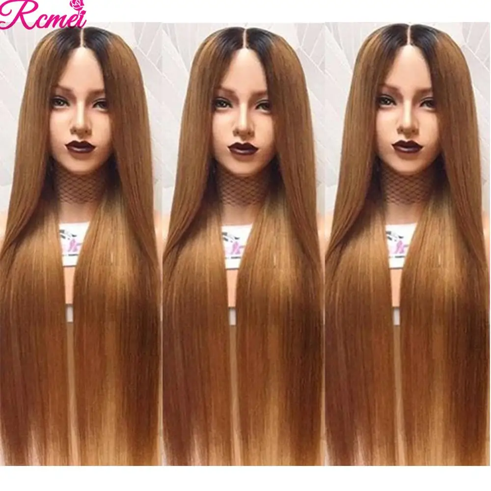 Парики Rcmei Ombre 13x4 парики из человеческих волос на сетке спереди бразильские