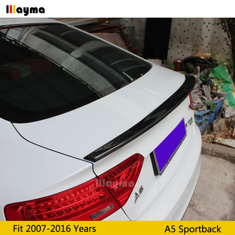 Стильный спойлер для заднего багажника из углеродного волокна S5 Audi A5 4door Sportback 2007