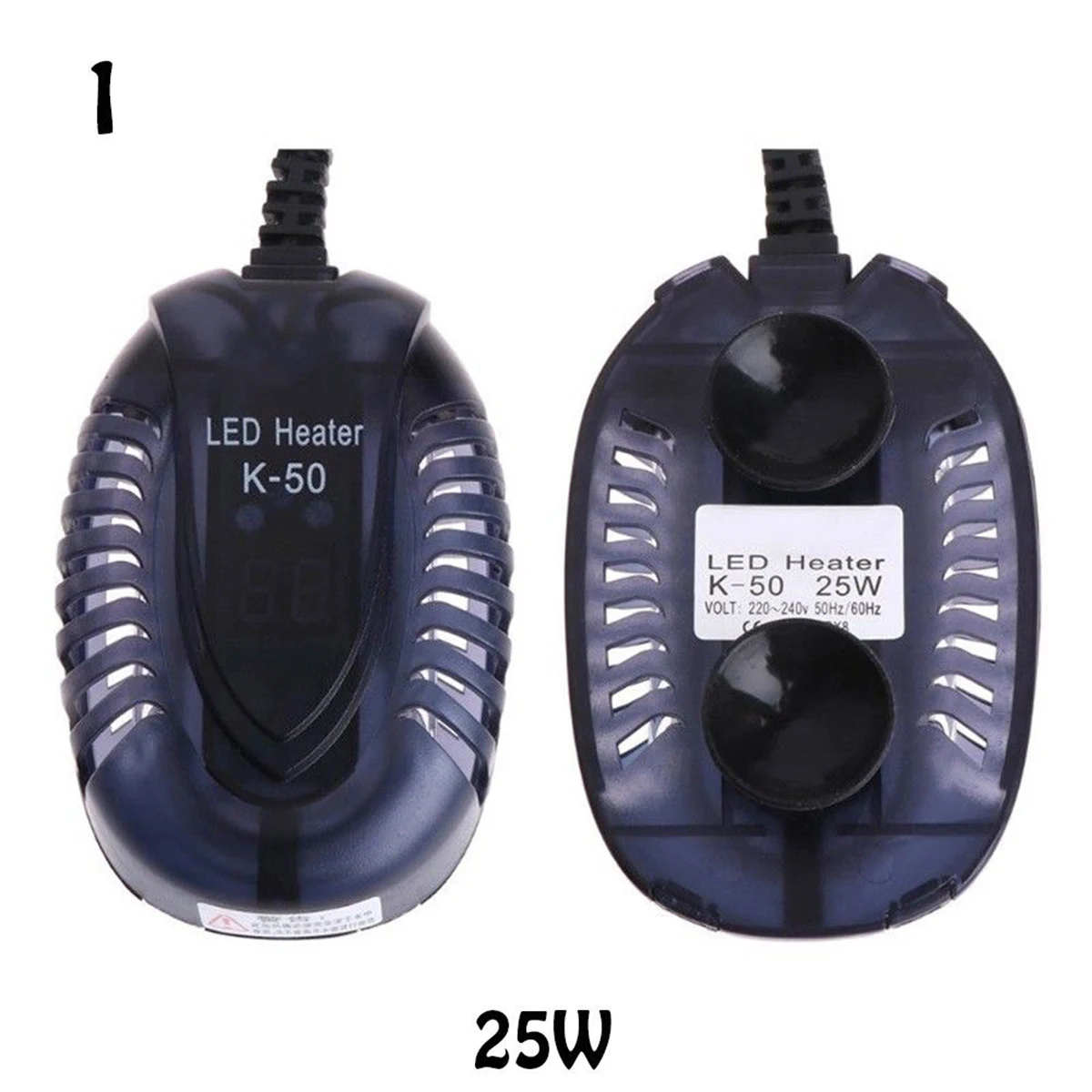 

СВЕТОДИОДНЫЙ цифровой нагреватель для аквариума, погружной термостат, вилка стандарта США, 25 Вт, 50 Вт, 75 Вт, 100 Вт