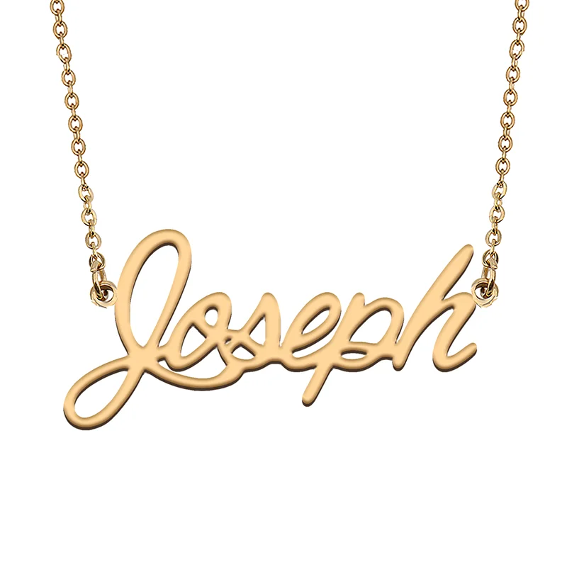 Joseph Custom Name Necklace Customized Pendant Choker Personalized Jewelry Gift for Women Girls Friend Christmas Present