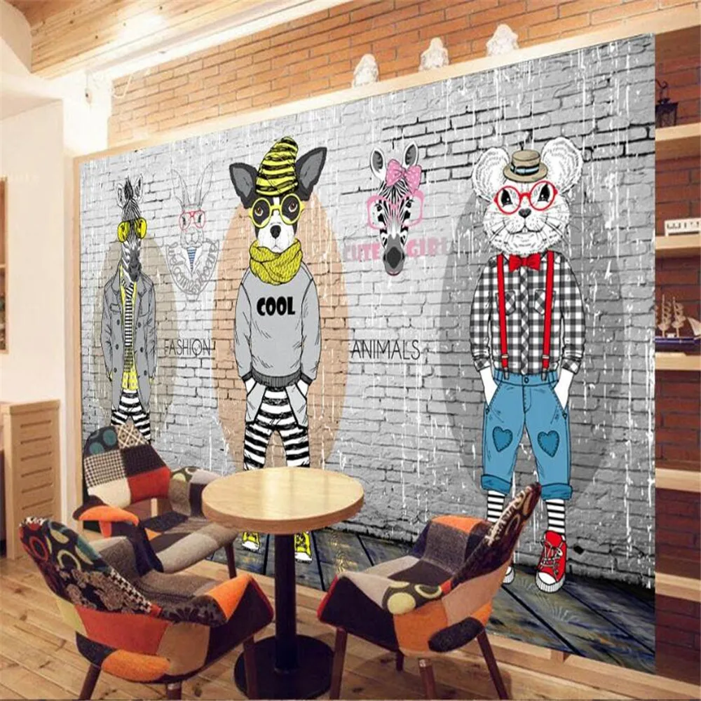 Milofi Мода Абстрактная Зебра Олень фон стены обои фото