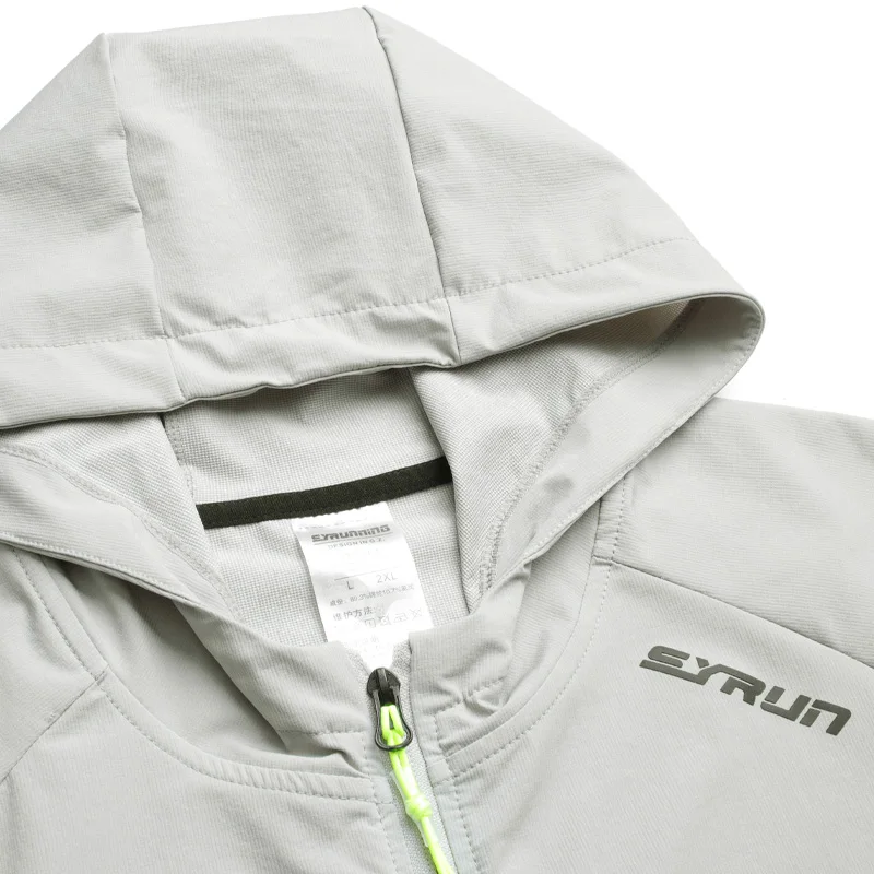 Men Running Jackets Casual Zipper Solid Color Hoody 2021 Autumn Outdoor Sports Fitness Camping Hiking Coats Training Hoodies