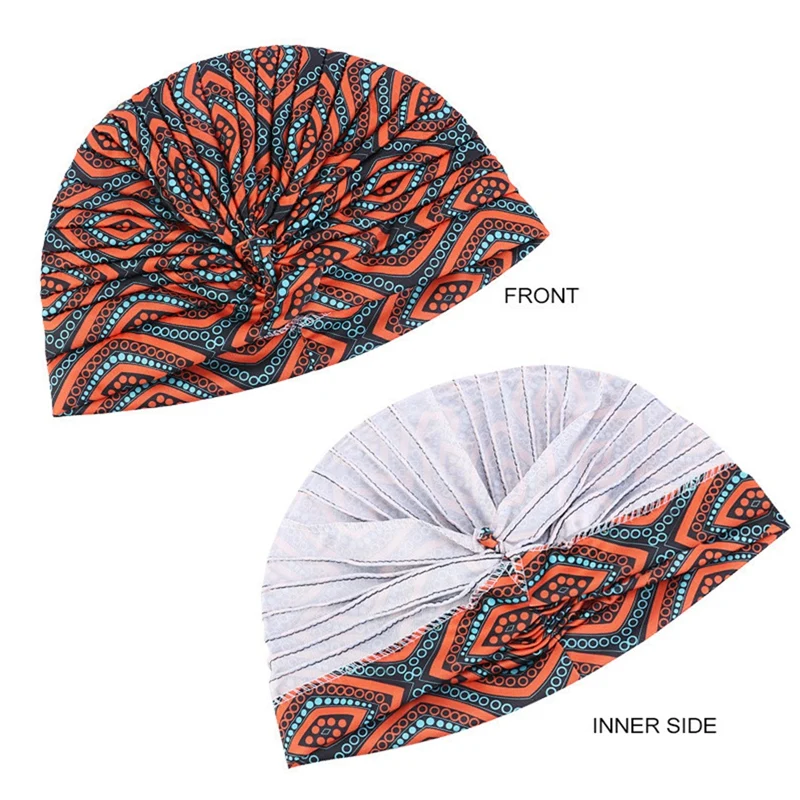 

Muslim Headdress Turban Bonnet For Woman Cotton Print Inner Hijabs Caps Arab Elastic Wrap Hijab Musulman Islamic Headscarf Hats