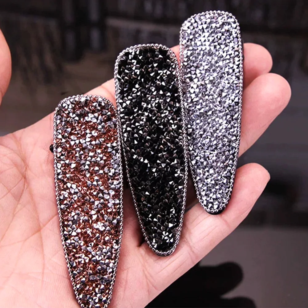 1 шт. квадратная капля Bling хрустальные шпильки для волос головные уборы для женщин девушек Стразы заколки невидимки для волос заколка аксессуары