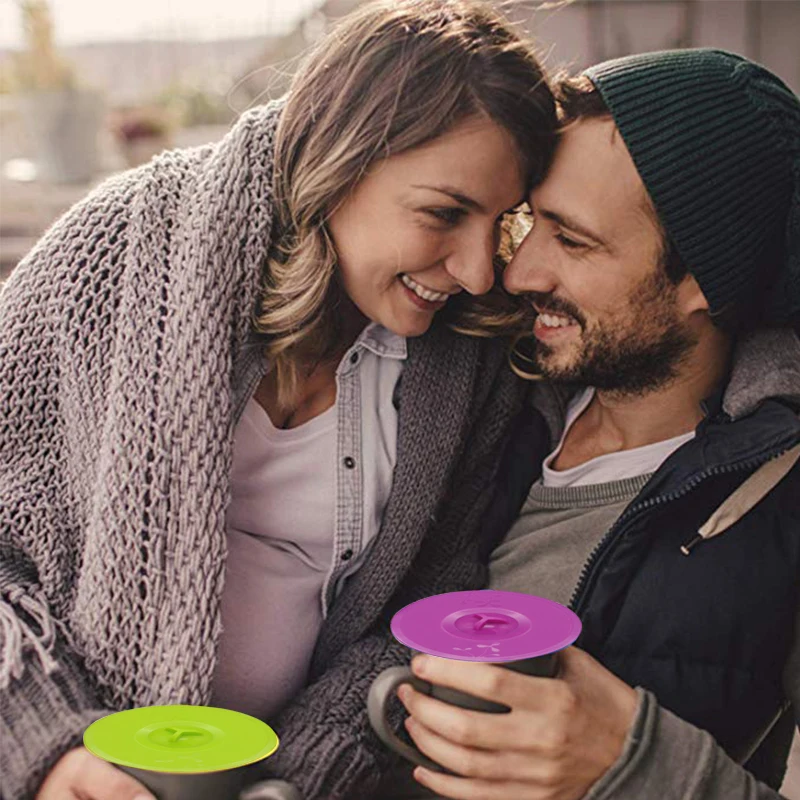 Силиконовые крышки для кружек защита от пыли герметичное уплотнение крышка