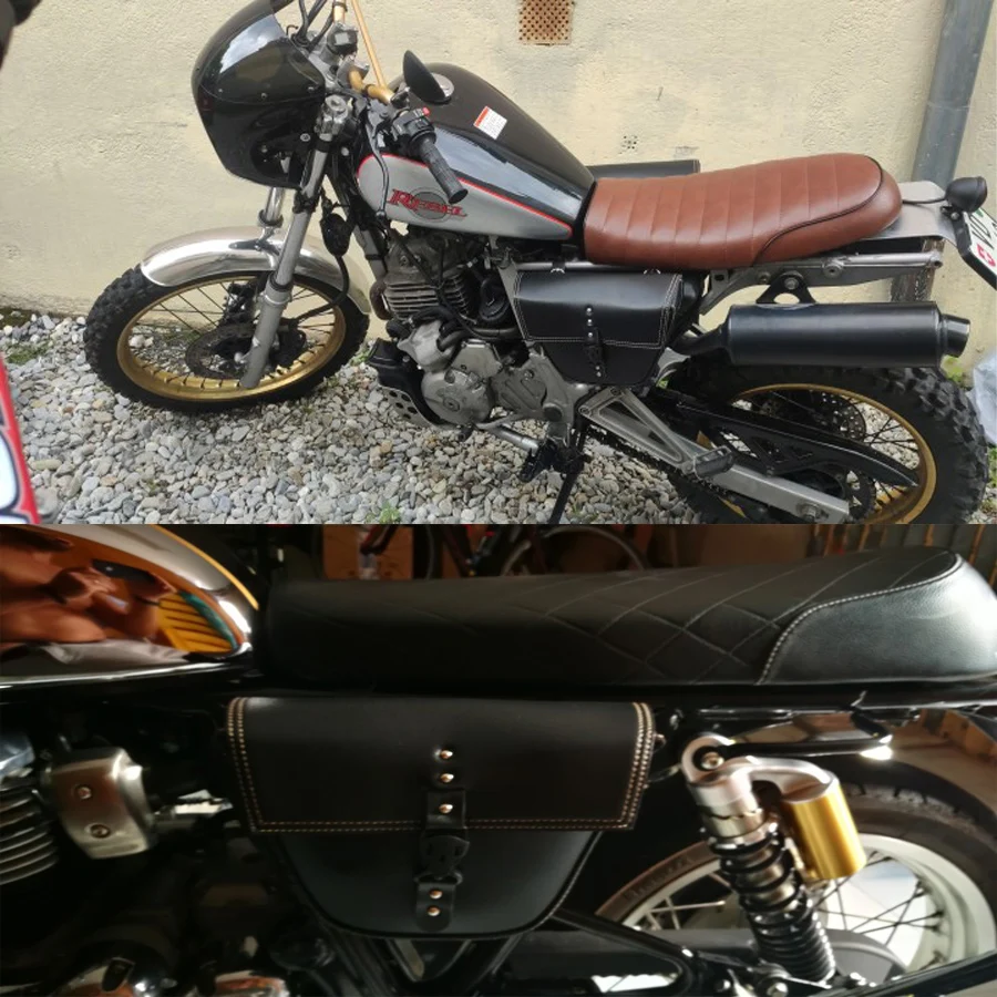 Универсальная треугольная мотоциклетная седельная сумка из искусственной кожи