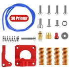 Экструдер для 3D-принтера, комплект привода для подачи экструдера MK8, рамка для экструдера, синяя трубка PEFT, штамповочная пружина для Ender 3 Pro Ender 5 CR-10 CCR-10S