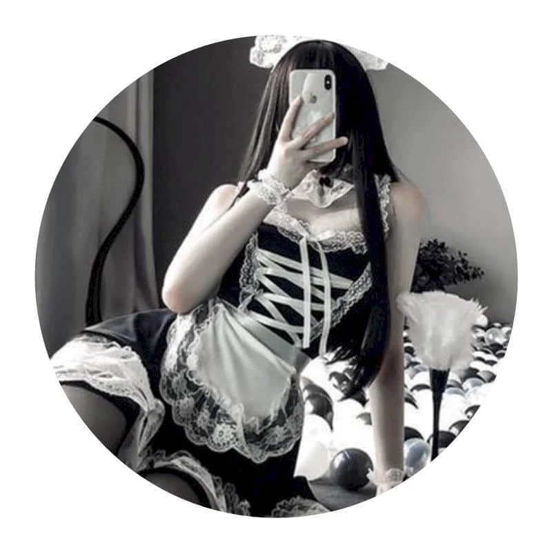 Сексуальное женское нижнее белье для косплея Эротическое порно наряд горничной