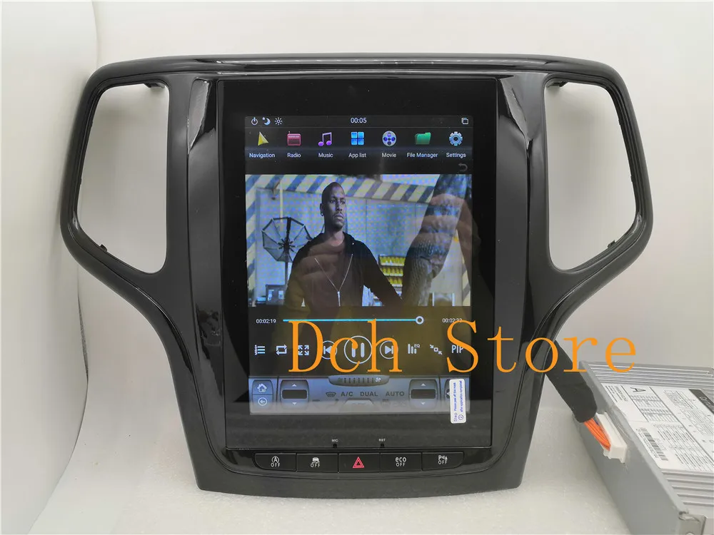 10,4 дюймов вертикальный экран Tesla стиль Android 8,1 автомобильный DVD gps плеер для Jeep Grand Cherokee 2012- px6 carplay радио navi