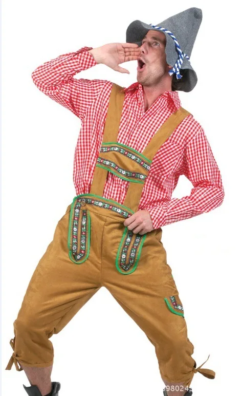 Бесплатная доставка мужской костюм для Октоберфеста костюмы на Хэллоуин мужчин