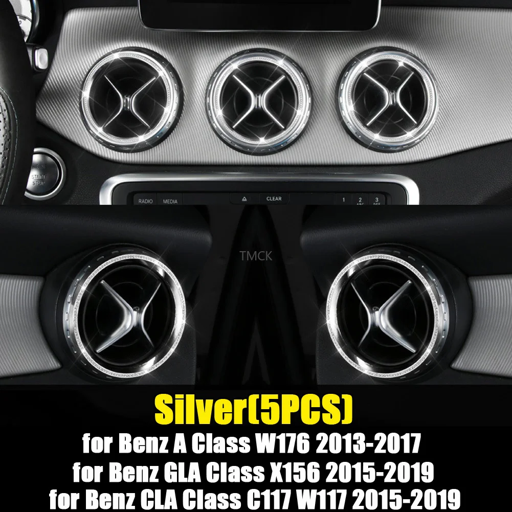 3 вида цветов для Mercedes Benz CLA GLA A Class C117 W117 X156 W176 Автомобильная Центральная приборная