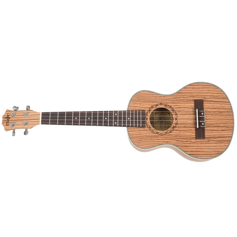 Фото Гавайская мини-гитара Tenor Ukulele 26 дюймов 4 струны Zebrawood акустическая гитара укулеле
