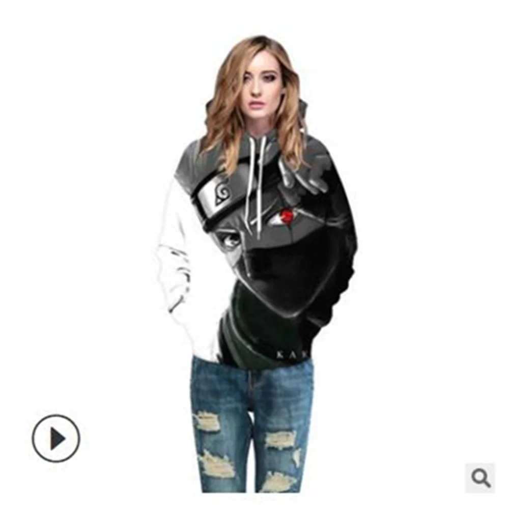 Толстовки для мужчин и женщин с принтом Kakash толстовки капюшоном зима 2019 японский