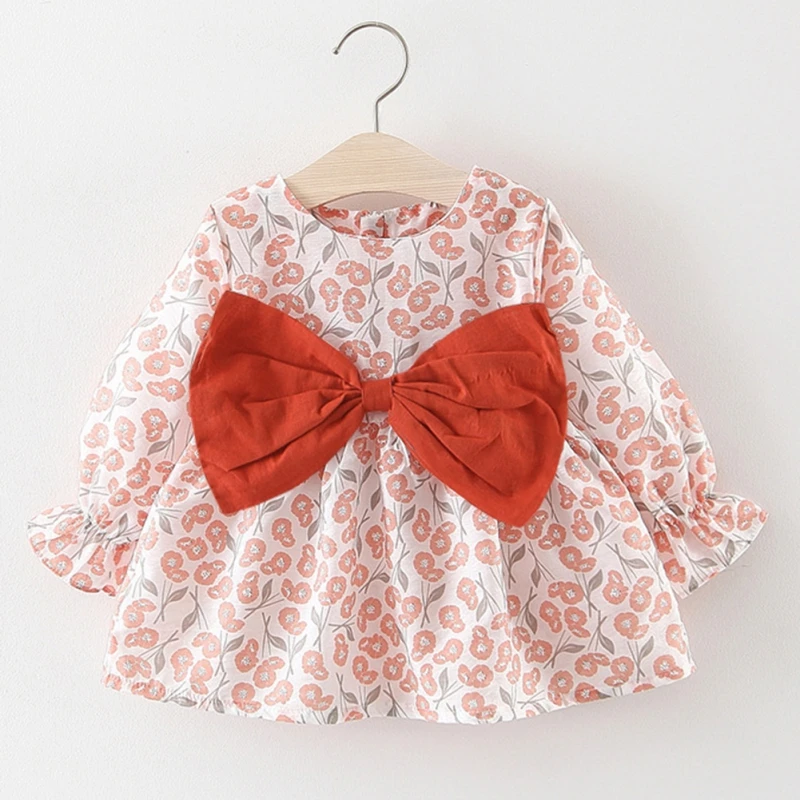 Фото Коллекция 2019 года осенние детские платья платье для маленьких девочек хлопковые
