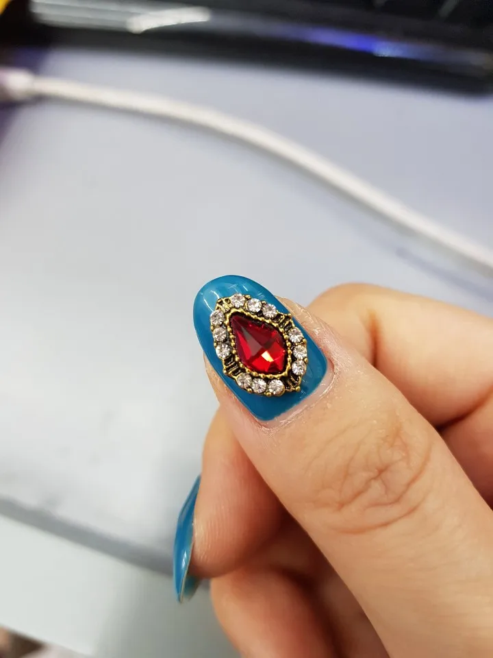 3D украшения для ногтей металлические/стеклянные стразы японский сплав блестящие