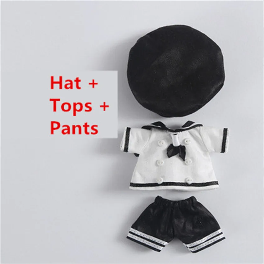 

Doll Clothes Ob11 Cute Navy Style Hat Tops Pants 3 Pieces Set Fit for OB11 Obitsu11 GSC 1/12 BJD Dolls Doll Accessories
