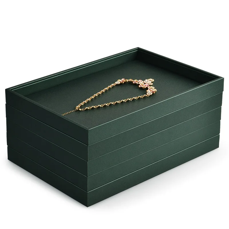 Oirlv Necklace Tray Bracelet Watch Tray Ring Earrings Tray Jewelry Organizer Jewelry Tray Display Props Photo Shoots