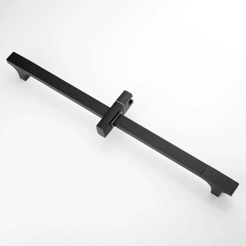 Высококачественная Черная душевая раздвижная штанга настенная регулируемая