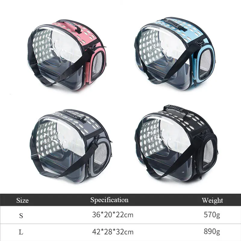 Портативный дорожная сумка-переноска для кошек прозрачная ПЭТ-хозяйственная