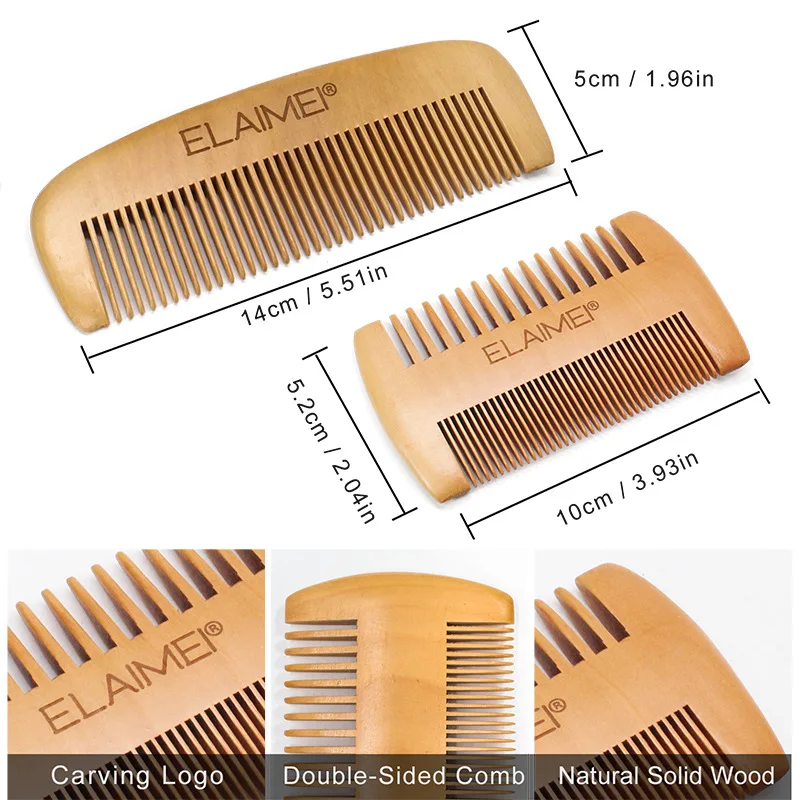 

6Pcs/set Beard Growth Kit Beard Care Tool Set Beard Comb+Brush+Trimming Scissors+Beard Oil+Beard Balm+Bag