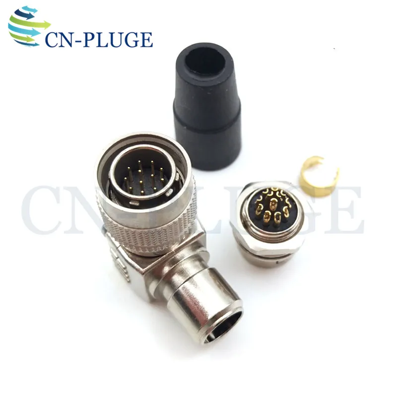 12-контактный разъем Hirose штекер и гнездо металлический на колено стандартные