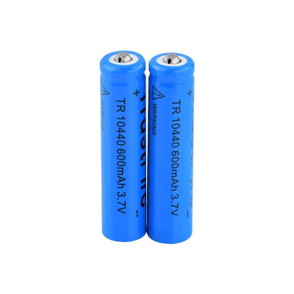 2/4/8 шт 3 7 V 10440 600mAh литий ионные аккумуляторы аккумуляторные батареи для фонарь