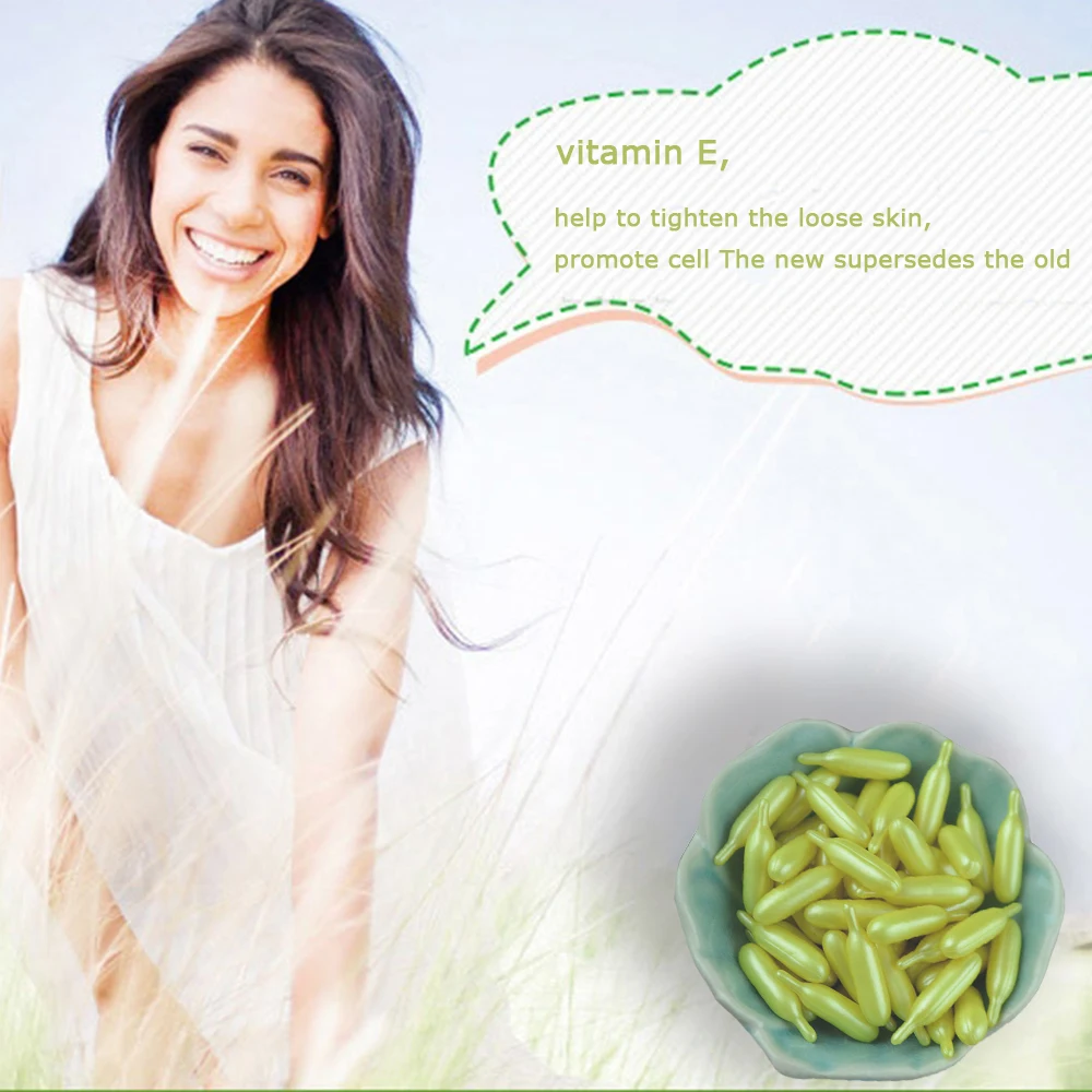 Витамин Е зерна против морщин Антивозрастная эссенция витамин е капсулы для лица