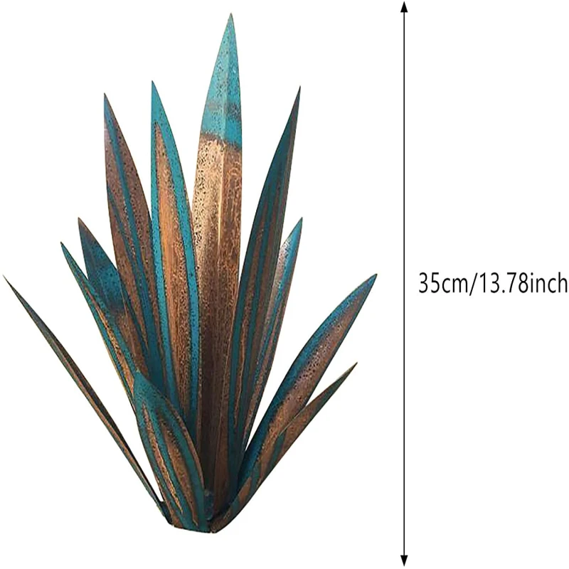 

Garden Decoration Outdoor DIY Metal Agave Artificial Plants Wrought Iron Ornaments Outdoor Yard Art Sculpture Tuin Decoratie