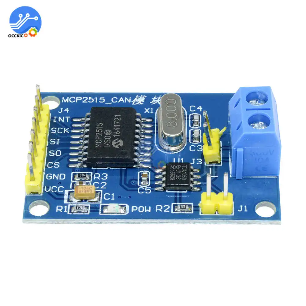 1 шт. Стандартный MCP2515 CAN Bus модуль TJA1050 приемник SPI для 51 MCU контроллер рычага Arduino|spi