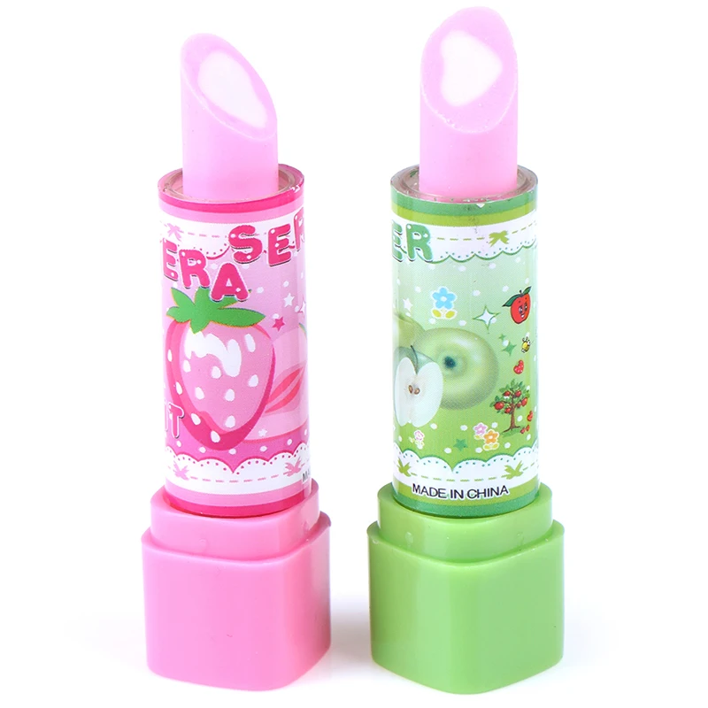 

1 шт., Детские Ластики для карандашей в форме губной помады, ластик для студентов