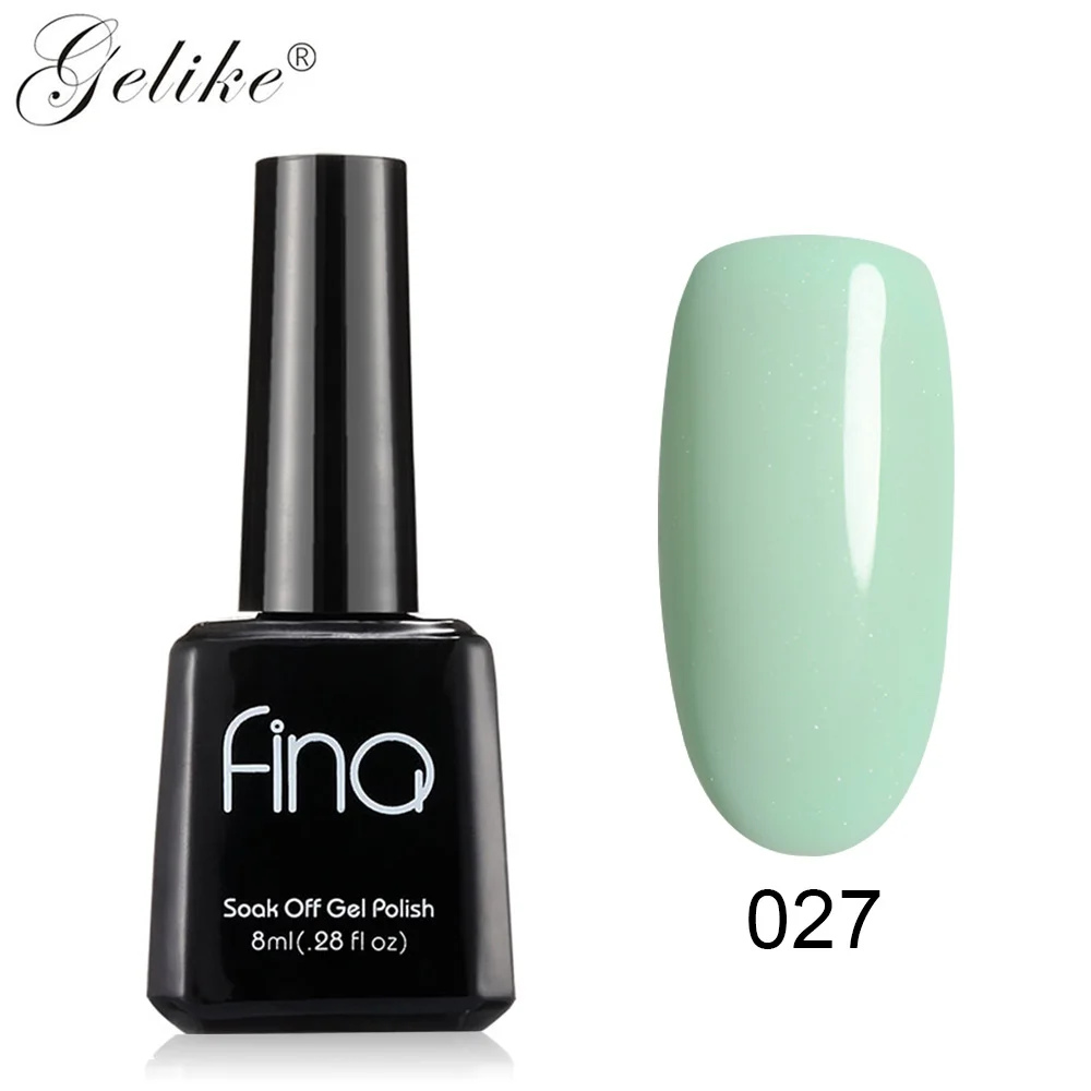 New color 027 Glike УФ-гель для ногтей 8 мл 30 цветов оливковый зеленый серия замачиваемый УФ светодиодный Гель-лак для ногтей Волшебный Гель-лак для удаления - Цвет: New color 027