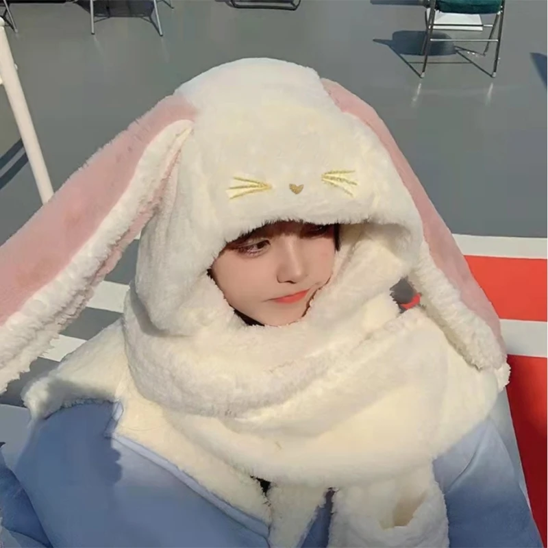 Милый мультяшный стиль милый зимний подарок ветрозащитный шарф и перчатки