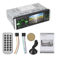 1 din 4 1 inch car hd video audio video mp5 player iso remote multicolor lighting voice bluetooth 4 2 tf usb fast charging