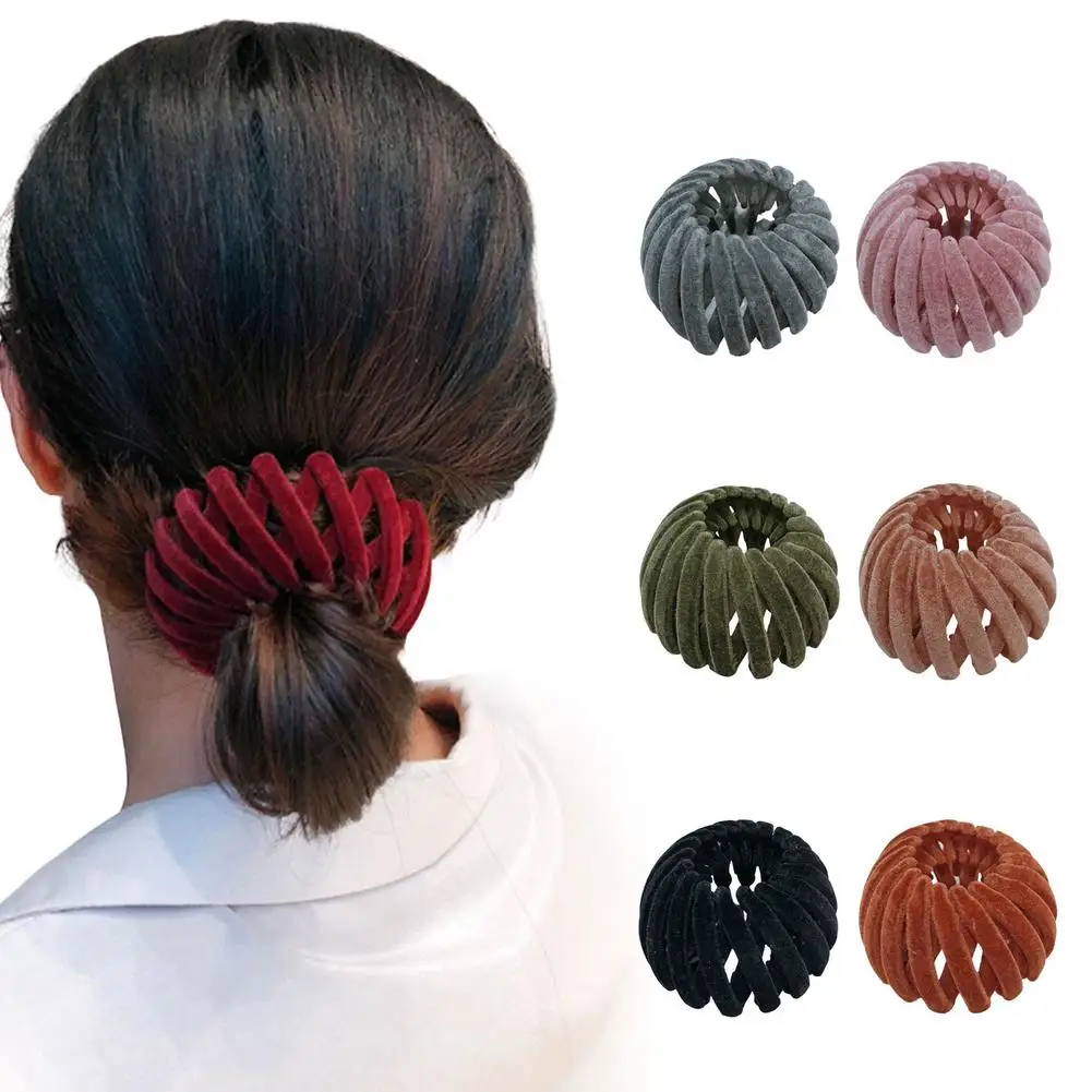 Bun Maker Clip 7 PCS Lazy Bird's Nest Plate Hairpin Fashion Hair Clips espandibile con ampia applicazione strumento per lo Styling dei capelli F