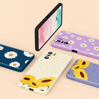 daisy sunflower for redmi k40 gaming 8a pro k30 k30s k30i 10x 9 9c 9a 9i 9t 8 7 liquid silicone soft cover phone case