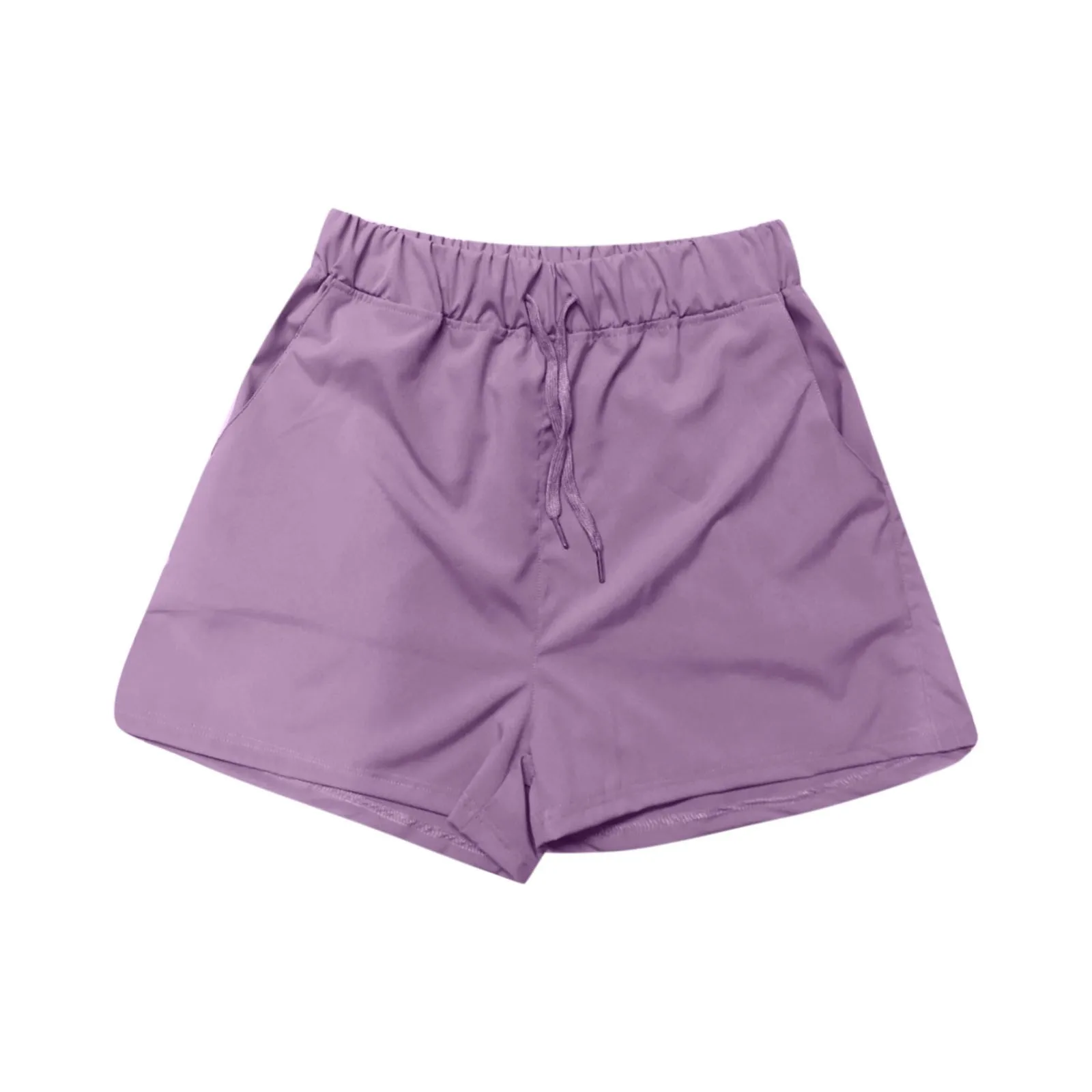

2021 Women's Casual Solid Sport Pockets Frenulum Fashion Shorts Elegant Yoga Beach Short Pants Dropshipping