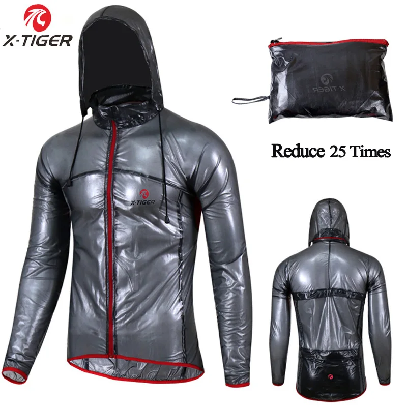 

X-TIGER Waterproof Cycling Jacket UPF30+ MTB Bicycle Bike Rain Jacket Raincoat Outdoor Sport Windproof Mountain Bicycle Clothing