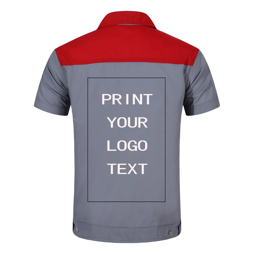 Рабочая одежда на заказ для мужчин топы и брюки ремонтник автомеханика высокое