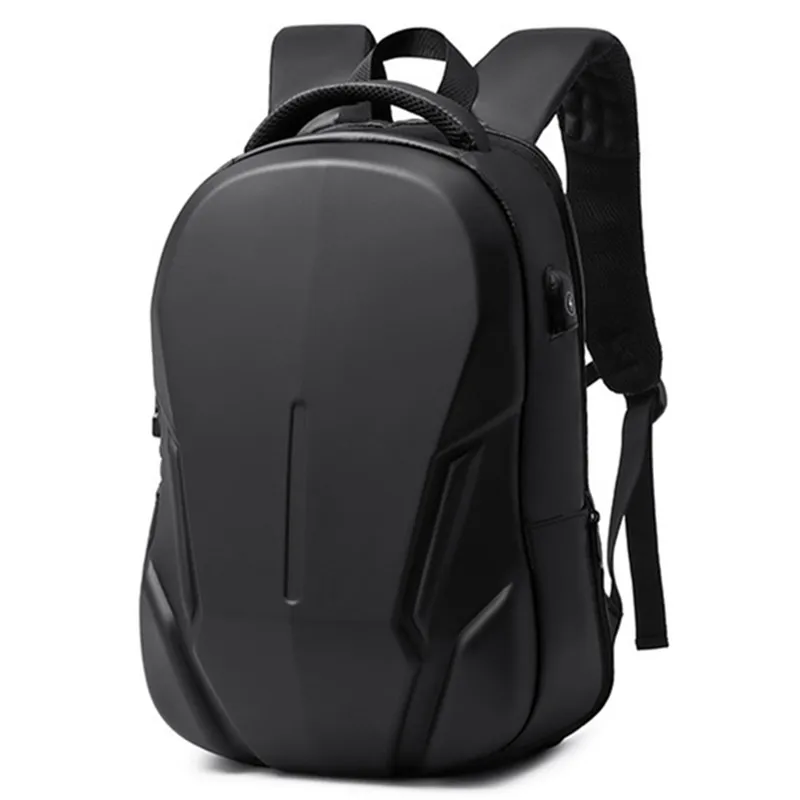 Hard shell business backpack anti theft password lock comput
